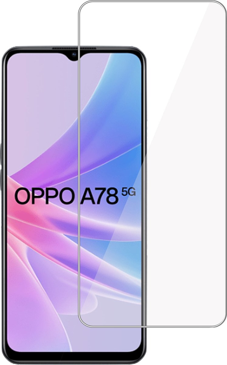 Screenprotector geschikt voor Oppo A78 5G – Gehard Glas - Proteqt+