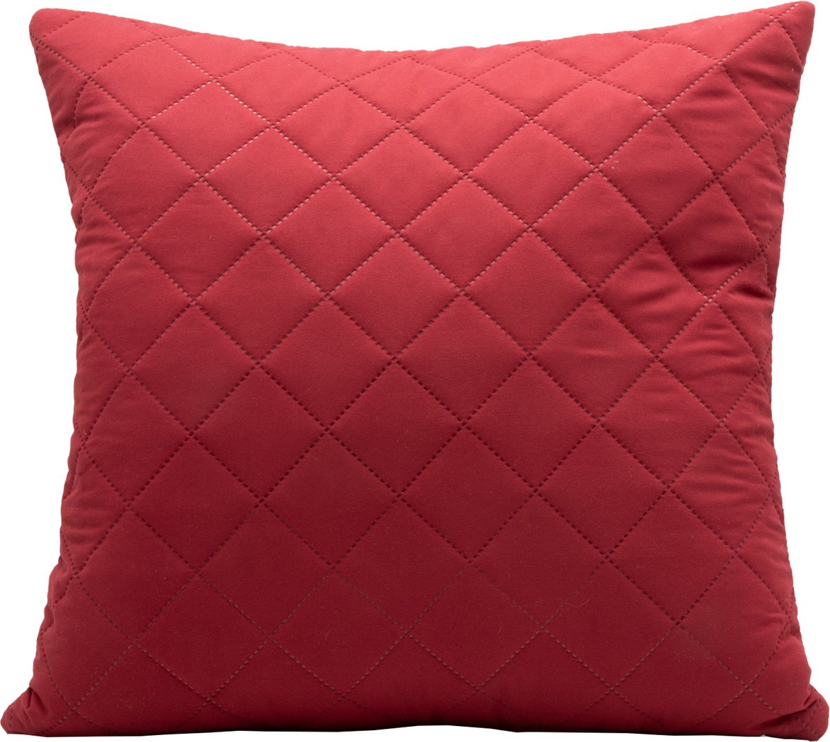 Belmarti® Sierkussen Duo inclusief binnenvulling 50x50cm - Rood - handgemaakt in eigen atelier - comfort en elegantie in elk interieur - Premium Belmarti® kwaliteit