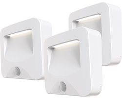 Calex Spot On Draadloze Buitenverlichting - Set van 3 stuks - Wandlamp op Batterij - Buitenlamp met eenvoudige installatie - incl timer en bewegingssensor