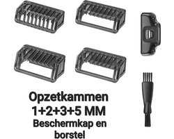 Yinke Opzetkammen voor Philips OneBlade - 4 Stuks, Geschikt voor QP2520, QP2530, QP2630 | Hoogwaardige Kwaliteit en Duurzaam