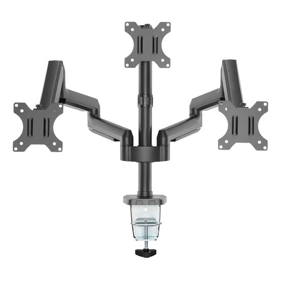 Deltaco Office triple hydraulische monitor-arm 17-27