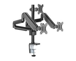 Deltaco ARM-0352 Monitor Arm - 3 Schermen - Bureaustandaard - 17-27 inch - Zwart