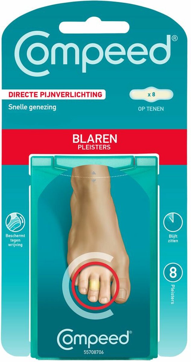 Goedkoopste Compeed Op Tenen - Blarenpleisters - blarenpleisters bieden directe pijnverlichting, snellere genezing - 8 stuks