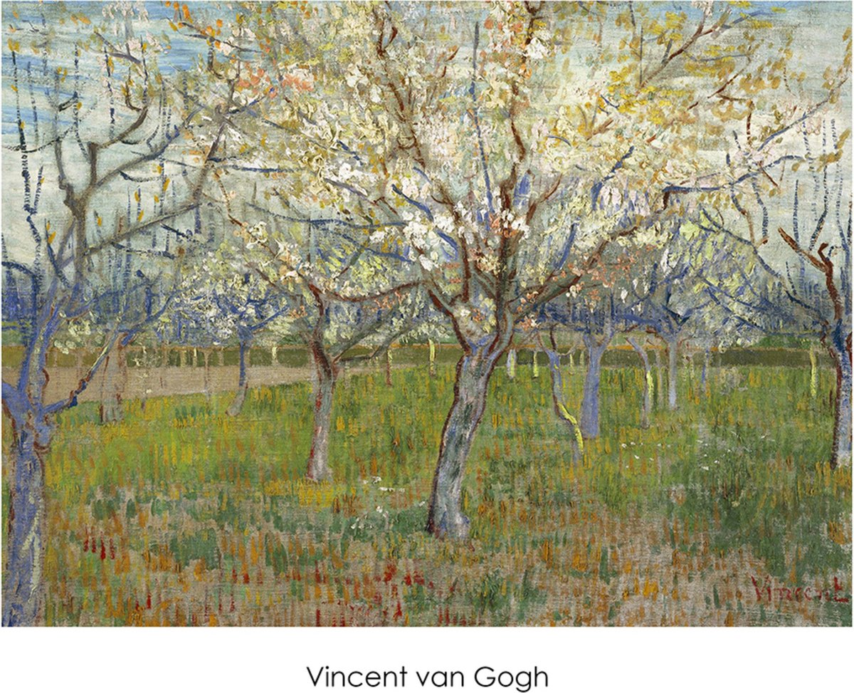 PGM Kunstdruk Vincent van Gogh - The Orchard 70x50cm Divers