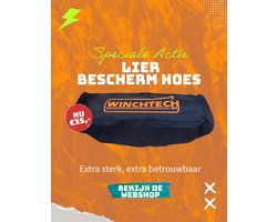 Winchtech - Lierhoes - universeel - model midden/groot beschermhoes tot 13500 LBS, lier hoes - WINCH - Winch cover - Winchcover