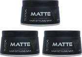 Totex Cosmetic MATTE Hair Styling Wax 3 x 150 mL