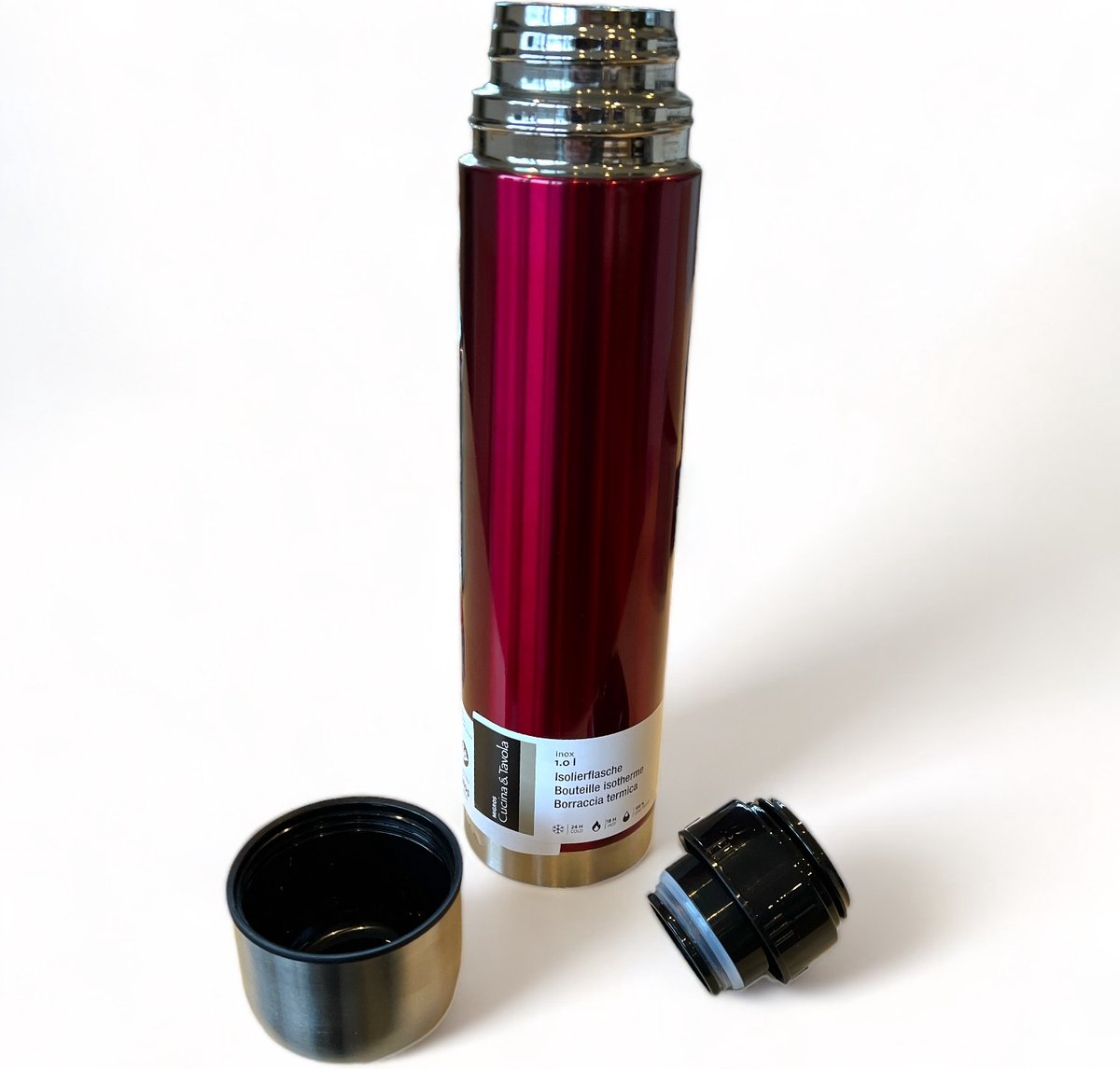 Weis Opschuimbeker 1000 ml, roestvrij staal, zilver, 9,5 x 9,5 x
