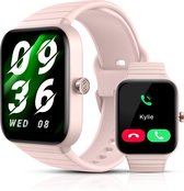 Smartwatch-Trends SW15 - Femme & Homme - Montre de Sport - Podomètre - Compteur de calories - Compteur de sommeil - HD - IOS & Android - Rose - 40 mm