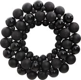 vidaXL - Kerstkrans - 45 - cm - polystyreen - zwart