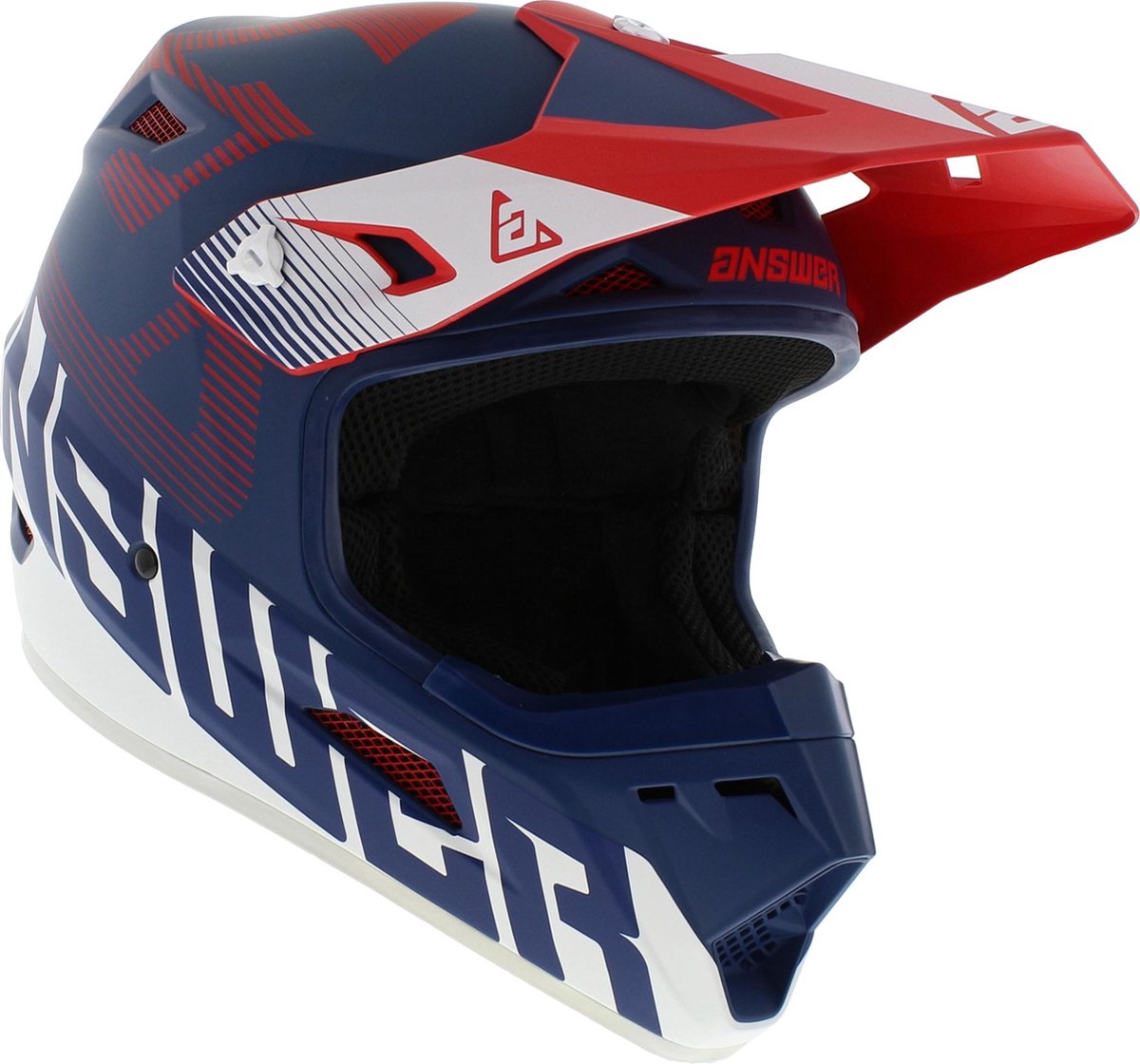 Answer AR1 V2 crosshelm Bold mat blauw rood - L 59-60 CM – foto 8