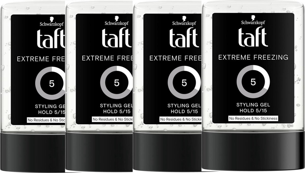 Taft Gel Extreme Freezing Hold - Voordeelverpakking 4 x 300 ml