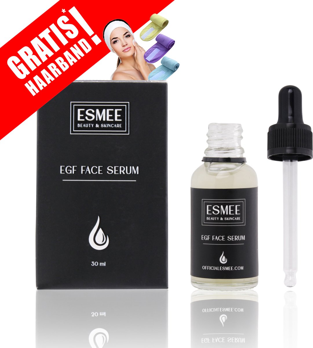 Official Esmee-EGF Face Serum-Gezicht serum - Skincare - Verzorgende serum - Huid serum vrouwen - Huid serum mannen - Verzorgende werking-Droge huid - Gevoelige huid - 30ML