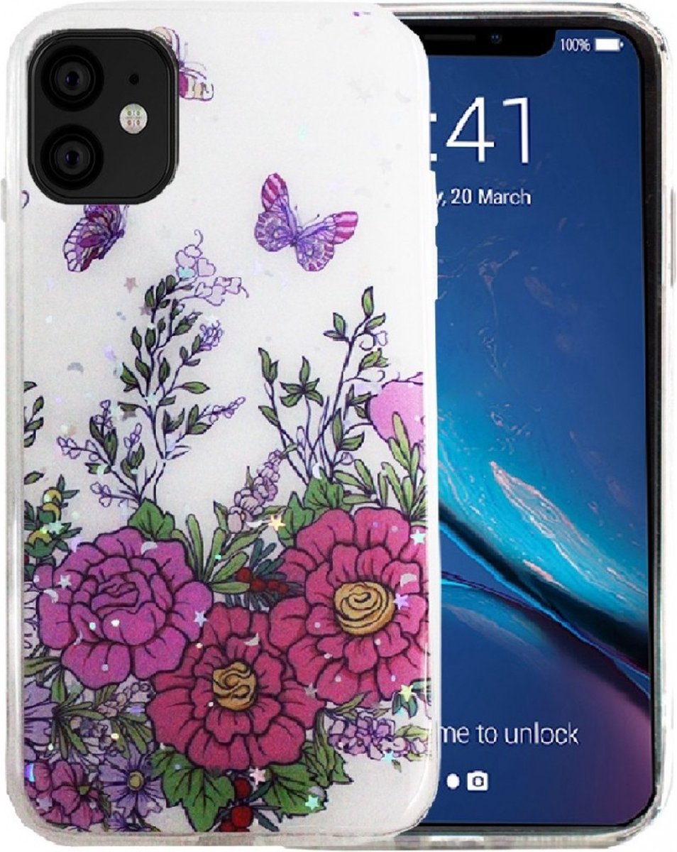 Hoesje Geschikt voor Apple iPhone 11 silicone/TPU back cover print (4)