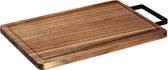 WENKO houten snij- en serveerplank - Bamboe grijs in bruin