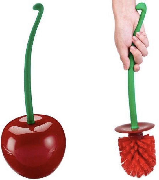 Brosse WC en Forme Cerise - Brosse WC Cherry - Cerise - Brosse Rouge - IXEN