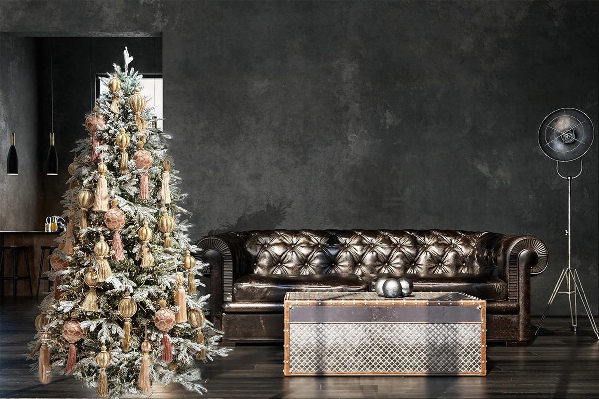 Grillo Dennenboom 180 cm besneeuwde kerstboom 2531 takken luxe groen met realistische sneeuwpalen, PE/PVC, groen en wit
