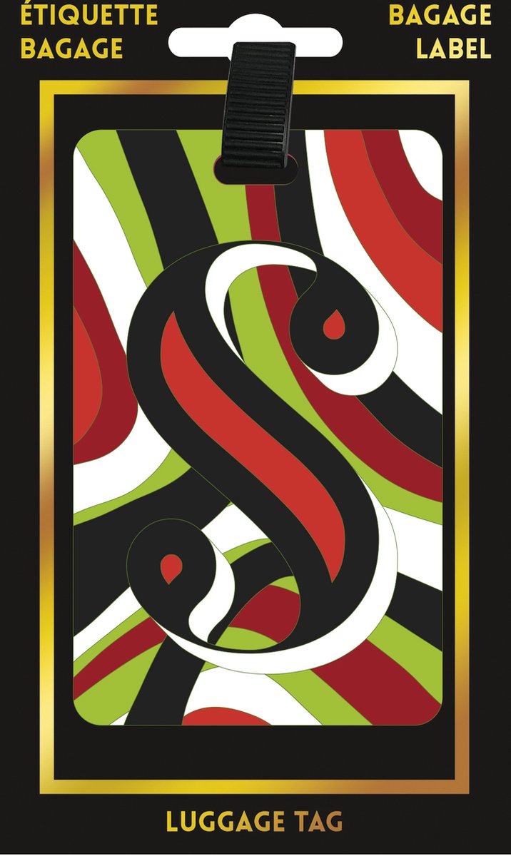 Bagagelabel Multicolour S