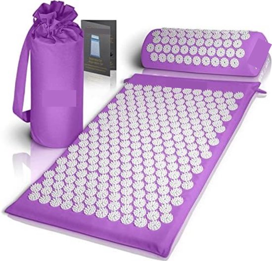 Foto: Gratyfied shakti mat shakti mat acupressuur mat acupressure mat spijkermat met kussen nail mat with cushion