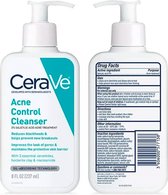 CeraVe Face Wash -  Mee-eterverwijderaar en verstopte poriëncontrole - met 2% Salicylic Acid  - 237ml