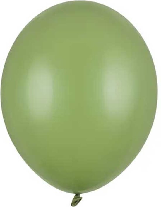 Foto: Partydeco ballonnen latex rosemary green eucalyptus 23 cm 100 stuks 