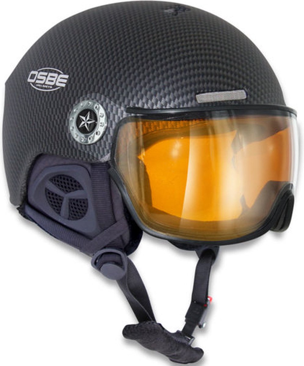 OSBE Skihelm - Dames - Aire Visor - Snowboard Helm - Wintersport bescherming - Orange mirror - 59-61