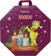 Haribo - geurkaarsen - Adventskalender - 24 theelichtjes + theelichthouder | 10 geuren | Sinterklaas kerst cadeau