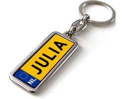 Jouw Naam, Jouw Unieke Sleutelhanger - Kenteken Design