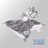 VIB® - Knuffeldoekje Unicorn - Grijs - Babykleertjes - Baby cadeau