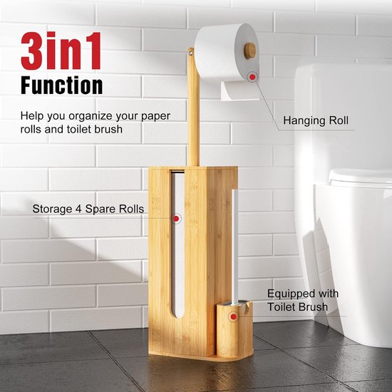 Relaxdays Toiletaccessoires Set Rvs Wc Rolhouder Toiletborstelhouder Toiletborstel 598246708