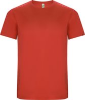 Rood unisex ECO CONTROL DRY sportshirt korte mouwen 'Imola' merk Roly maat S