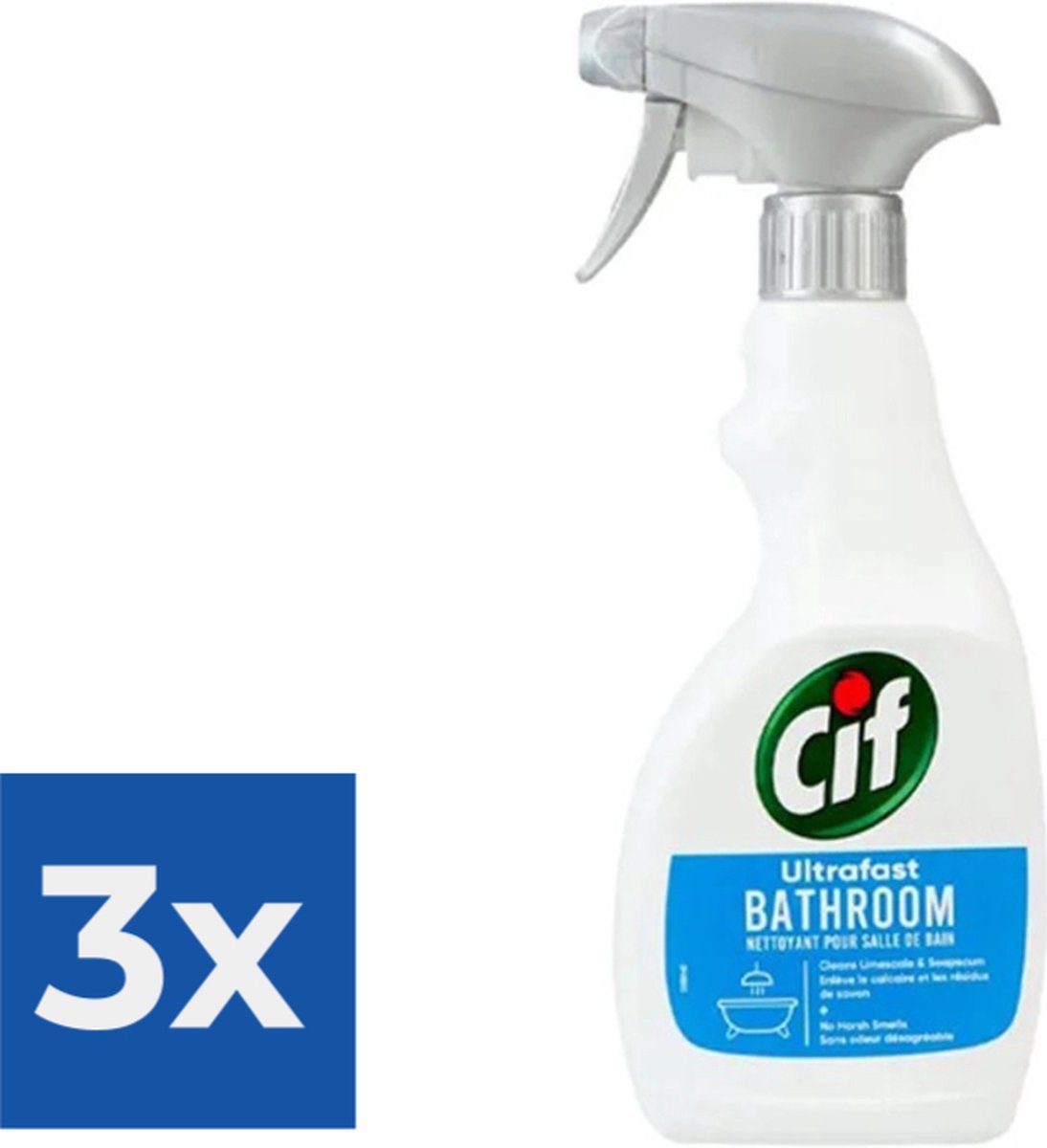 Cif Spray Badkamer Ultrafast 500ml - Voordeelverpakking 3 stuks