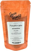 Spice Rebels - Pumpkin spice sensation - zak 45 gram - traditionele Amerikaanse kruidenmix
