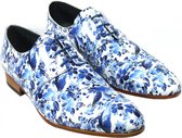 Mascolori Herenshoenen - Delftsblauw Lak - Handgemaakte Schoenen in Leer - Maat 43