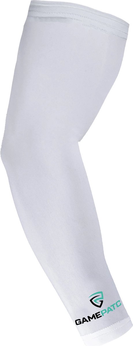 GAMEPATCH | Compression arm sleeve | Wit | Maat XS | Basketball | Handball | Urban Sports