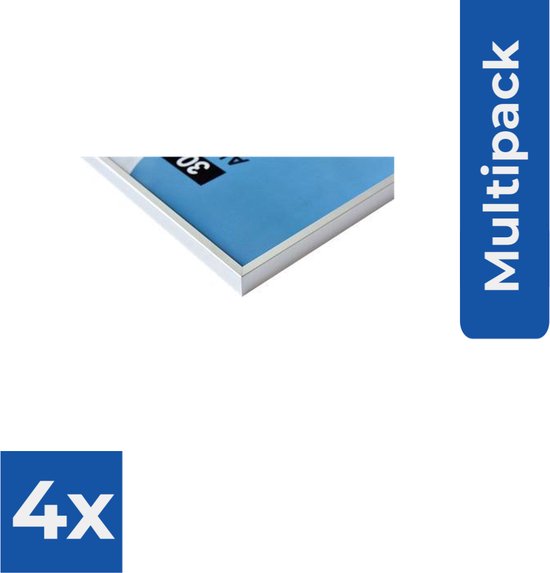 Nielsen Accent 30x40 aluminium zilver mat 52424 - Fotolijst - Voordeelverpakking 4 stuks