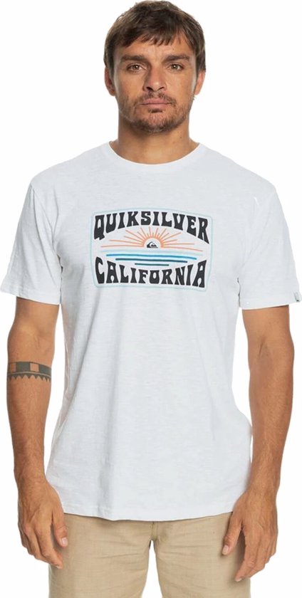 Quiksilver California Dreamin Heren T-shirt Eqyzt07281-wbb0 - Kleur Wit - Maat L