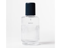 AQUALEX Nova glazen fles met opdruk PLAT water - 75 cl - 750 ml - Karaf - Waterkan - Glas