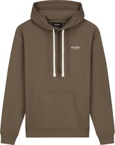 Quotrell - L'ATELIER HOODIE - BROWN/WHITE - L
