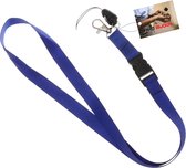 Fako Bijoux® - Collier - Lanyard - Lanyard - Porte badge - 51cm - 20mm - Blauw