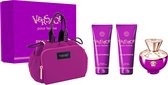 Versace Dylan Purple pour Femme Giftset - 100 ml eau de parfum spray + 100 ml showergel + 100 ml bodylotion + toilettas - cadeauset voor dames
