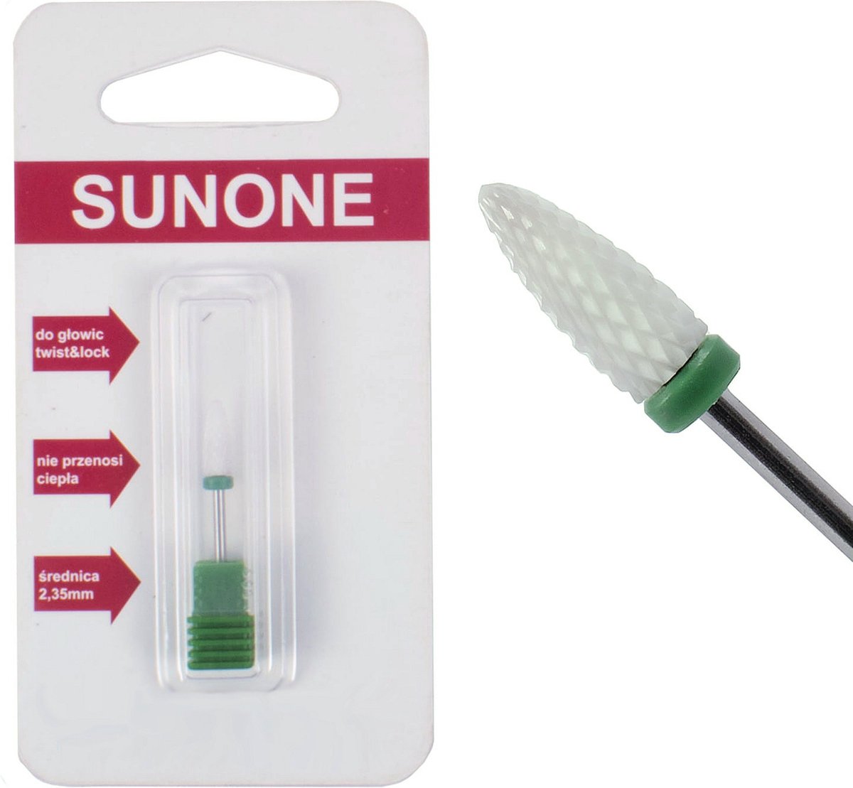 Goedkoopste Sunone Keramische kegelsnijder sterk voor manicure en pedicure - groen