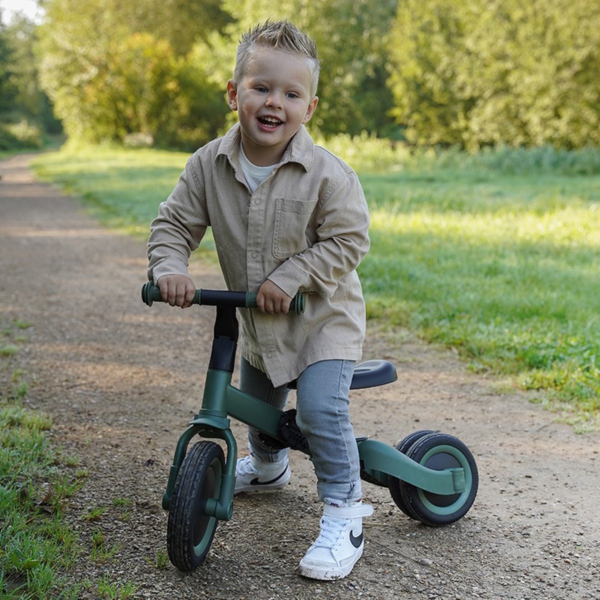 Topmark Kaya - 4 in1 Driewieler - Loopfiets - Balance Bike - Groen — afbeelding 16