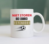Mug Feyenoord - Coupe de Voetbal - Tasse à Café Rotterdam - Cadeau