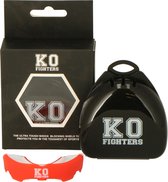 KO Fighters - Hockey Bitje - Gebitsbeschermer -  Mouthguard - Rood/ Wit - Senior