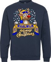 Kersttrui Waalwijk | Foute Kersttrui Dames Heren | Kerstcadeau | RKC Waalwijk supporter | Navy | maat 128/140