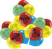 Amscan Paw Patrol themafeest ballonnen - 12x - gekleurd - 28 cm - voor kinderen