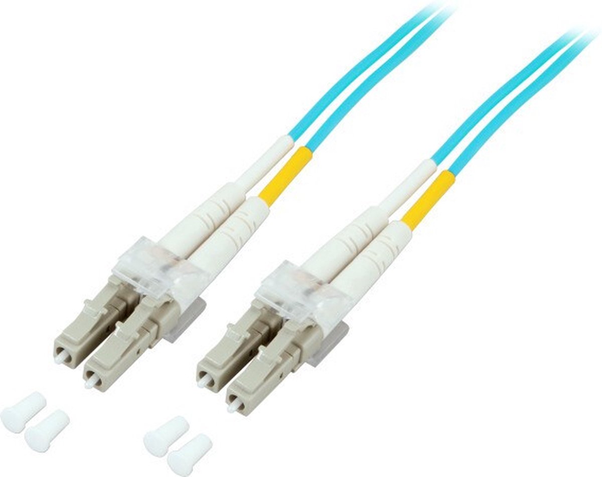 EFB Elektronik O0312.40 Glasvezel kabel 40 meter LC OM3 Aqua-kleur