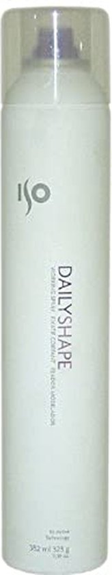Witte spuitbus van DailyShape, haarspray met transparante dop.