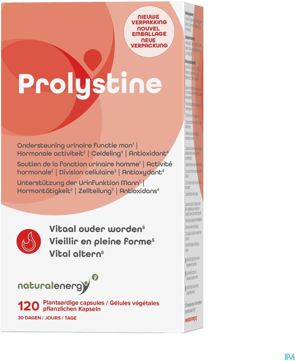 Goedkoopste Prolystine | 120 Vegan Caps – Zaagpalm & Zink – Urinaire Functie bij Mannen