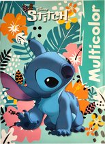 Disney Stitch - multicolor - kleurboek over Lilo en Stitch - 17 kleurplaten en 17 voorbeelden - knutselen - creatief - kado